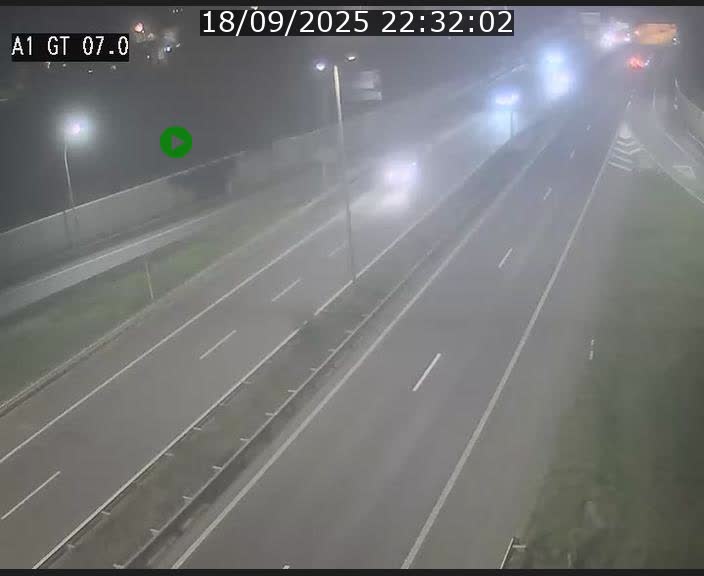 Traffic live webcam Luxembourg Cents - A1 direction Kirchberg - BK 7