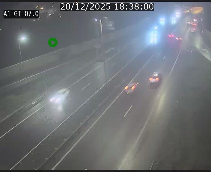 Traffic live webcam Luxembourg Cents - A1 direction Kirchberg - BK 7