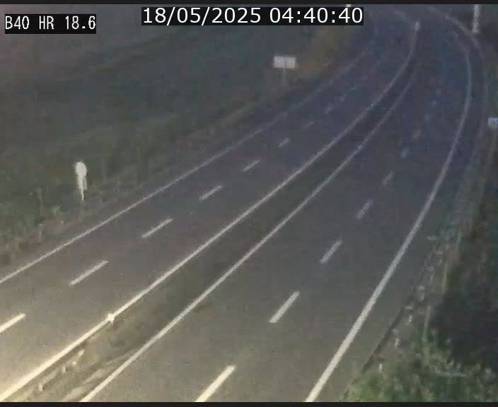 Webcam sur la route de liaison entre Micheville et Esch-Belval à la frontière entre le Luxembourg et la France. Vue orientée vers la Lorraine.