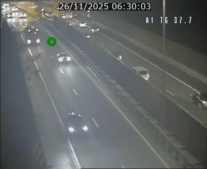 Traffic live webcam Luxembourg Kirchberg - A1 direction Luxembourg-ville - BK 7.7