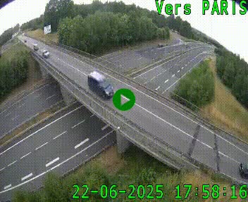 Clone of Caméra routière sur l'autoroute A20 au nord de Limoges, à la jonction avec la N520. Vue orientée vers Paris