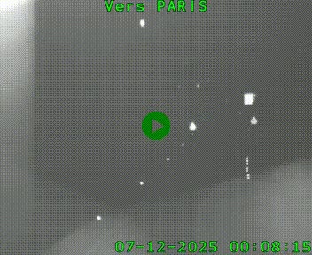 Caméra routière sur l'autoroute A20 à Bessines-sur-Gartempe. Vue orientée vers Paris