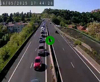 Caméra autoroute A75 à hauteur de Coudes, en direction de Clermont-Ferrand