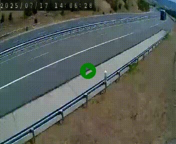 Caméra autoroutière France - A75, Engayresque, entre Millau et Séverac-le-Chateau, en direction de Montpellier
