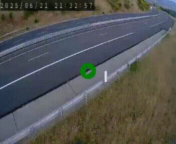 Caméra autoroute A75 à hauteur de la sortie 42 (Rodez, Laissac, Aire de l'Auvergne) située sur la commune d'Auberoques, près de Sévérac-le-Château