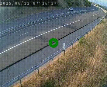 Caméra autoroutière France - A75, Engayresque, entre Millau et Séverac-le-Chateau, en direction de Montpellier