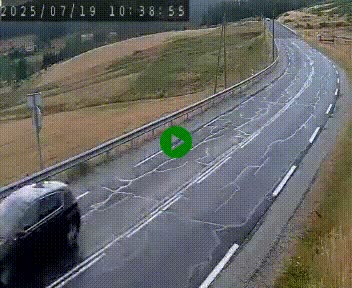 Webcam routière au niveau du col de la Chavade en Ardèche, sur la N102 à 1266 mètres d'altitude