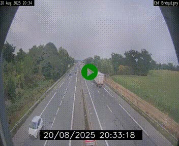 Webcam sur le périphérique de Rennes (N136) à hauteur du quartier Bréquigny, au sud de la ville