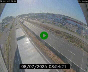 Webcam sur la N165 à hauteur de Caudan, dans le Morbihan.