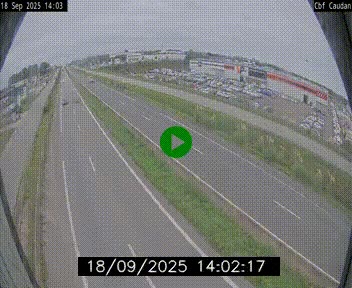 Webcam sur la N165 à hauteur de Caudan, dans le Morbihan.