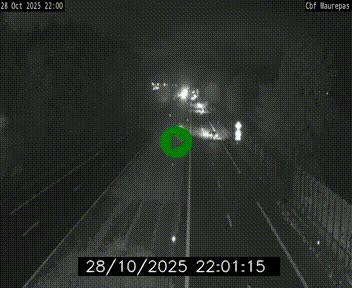 Webcam sur le périphérique de Rennes (N136) à hauteur de Maurepas, au nord de la ville