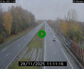 Webcam sur le périphérique de Rennes (N136) à hauteur de Maurepas, au nord de la ville