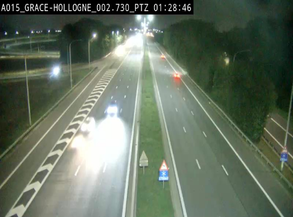 Caméra trafic Belgique - Grâce-Hollogne - E42, jonction avec A604, direction Loncin/Aéroport de Liège -  BK 3.2