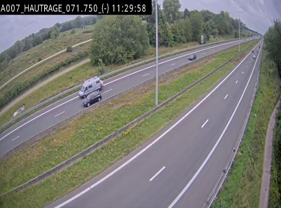 Webcam autoroute Belgique - Hautrage - E19 - BK 71.7