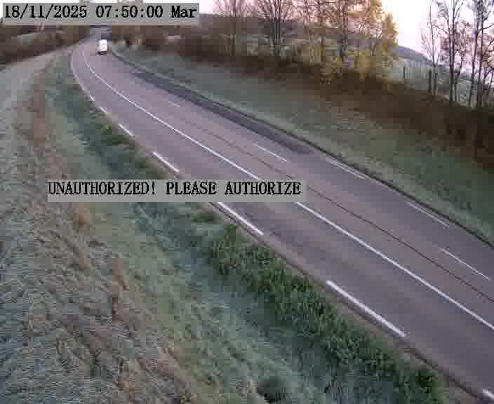 Webcam installée le long de D955 (France) à Amelécourt, pointée vers Metz, utile pour suivre précisément les conditions de trafic.
