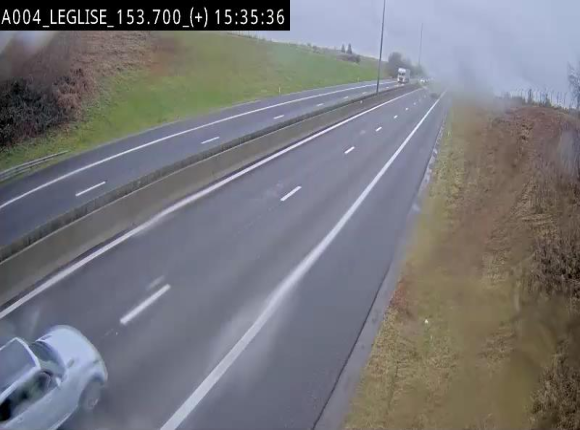Webcam autoroute E411 à hauteur de Léglise, en direction de Luxembourg