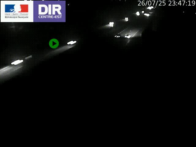 Caméra de circulation à Saint-Priest à la jonction entre l'A43 et l'A46 en direction de Marseille