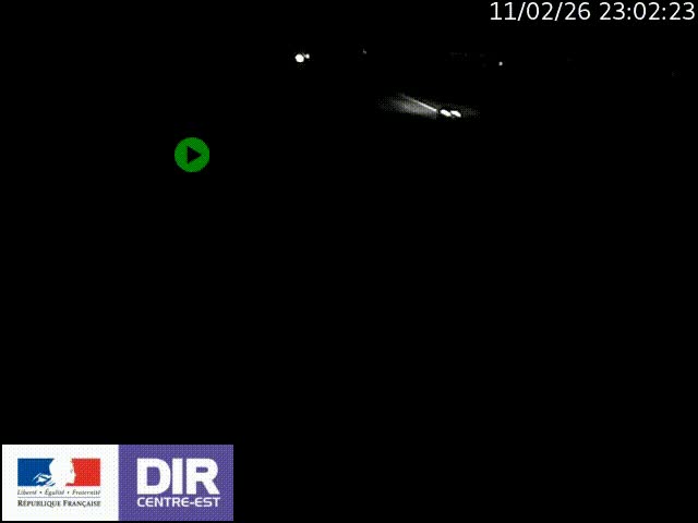 Webcam sur le contournement de Valence, sur la Nationale 7, à la jonction avec la N532, caméra orientée vers Grenoble