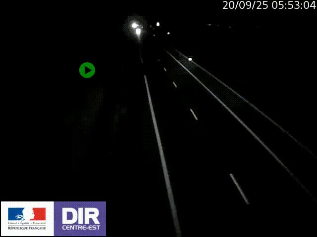 Webcam sur le contournement de Valence, sur la Nationale 7, à la jonction avec la N532, caméra orientée vers Grenoble