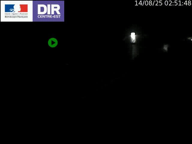 Caméra de circulation routière sur le boulevard périphérique Laurent Bonnevay de Lyon (D383) à hauteur de Bron, avant la jonction avec l'A43. Vue orientée vers l'échangeur