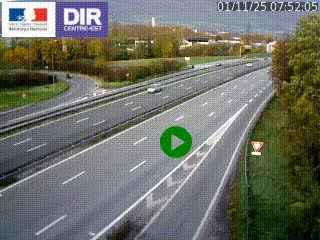 Webcam sur la Nationale 201 à hauteur de la sortie Chambéry-Nord, avant à la jonction entre l'A41 et l'A43, en direction de Lyon