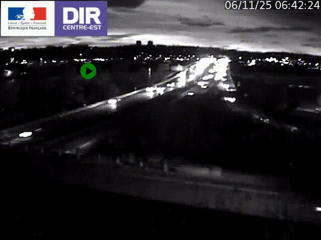 Webcam autoroute sur A450 à Pierre-Bénite en direction de Lyon et de l'autoroute A7
