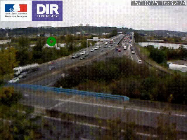 Webcam autoroute sur A450 à Pierre-Bénite en direction de Lyon et de l'autoroute A7