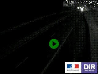 Caméra autoroutière sur l'A47 à hauteur de Givors, a proximité de Lyon. La webcam est orientée vers Lyon