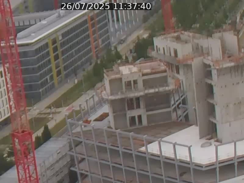 Webcam sur l'avenue John Fitzgerald Kennedy (N51) avec vue orientée vers le Findel