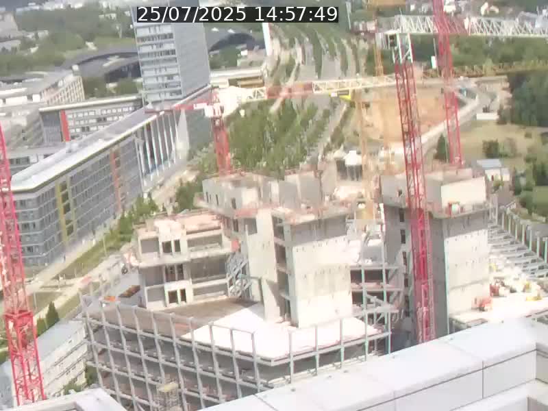Webcam sur l'avenue John Fitzgerald Kennedy (N51) avec vue orientée vers le Findel