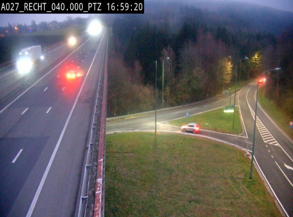 Webcam sur A27/E42 après Malmedy. Vue orientée vers l'Allemagne