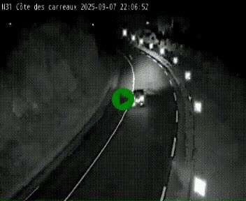 Webcam en haut de la Côte des Carreaux sur la N31 à Avesnes-en-Bray. Vue orientée vers Rouen