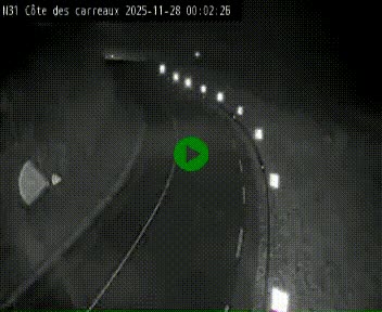 Webcam en haut de la Côte des Carreaux sur la N31 à Avesnes-en-Bray. Vue orientée vers Rouen