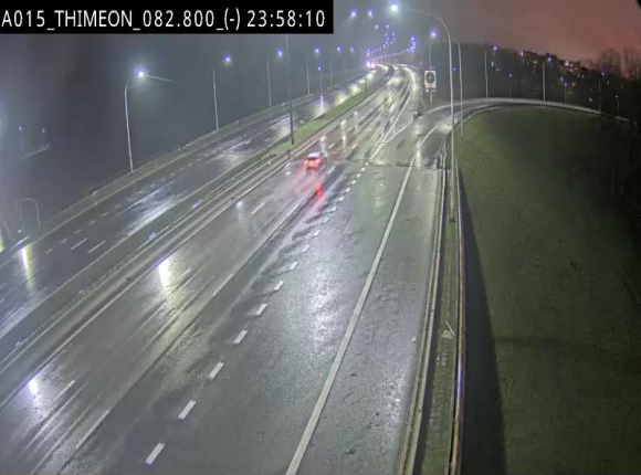 Caméra trafic Belgique - Thiméon - E42, jonction avec A54 (E420) direction La Louvière/Charleroi - BK 82.82