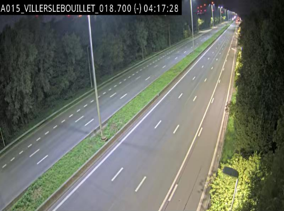 Webcam autoroute Belgique - Villers-le-Bouillet - E42 direction Liège - BK 18.7