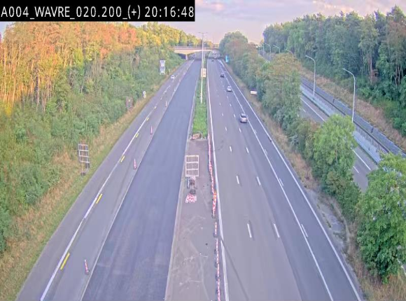Webcam @ Wavre-sud KP 19.6, A4/E411