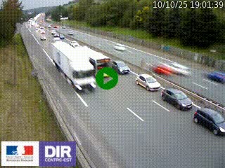 Webcam routière à Saint-Etienne-Terrenoire sur la RN88 avant la jonction entre l'A72 et le Boulevard Périphérique de Saint-Etienne