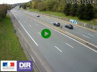 Webcam routière à Saint-Etienne-Terrenoire sur la RN88 avant la jonction entre l'A72 et le Boulevard Périphérique de Saint-Etienne