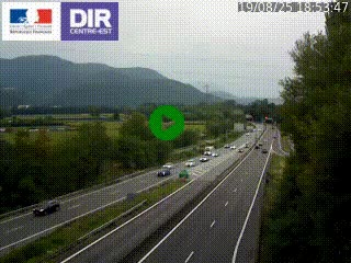Caméra trafic à Meylan sur la Rocade-Sud de Grenoble en direction d'Aix-en-Provence