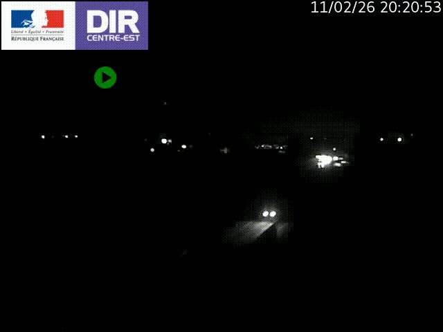 Caméra trafic à Meylan sur la Rocade-Sud de Grenoble en direction d'Aix-en-Provence