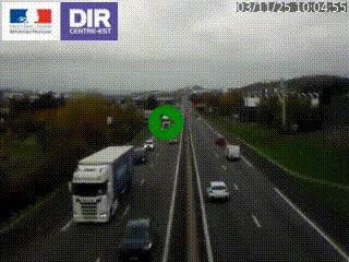 Caméra autoroute à Saint-Etienne (Les Littes) à hauteur du Ikea Saint-Etienne sur l'A72 en direction de Roanne