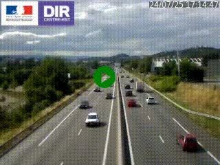 Caméra autoroute à Saint-Etienne (Les Littes) à hauteur du Ikea Saint-Etienne sur l'A72 en direction de Roanne