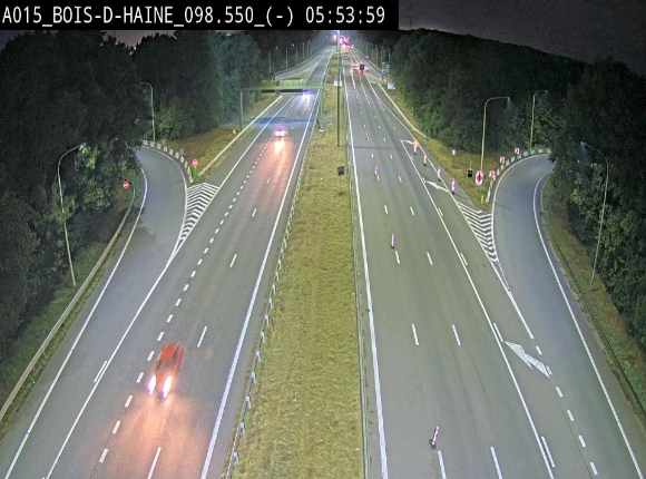 Webcam autoroute Belgique - Bois d'Haine - E42 - BK 98.6
