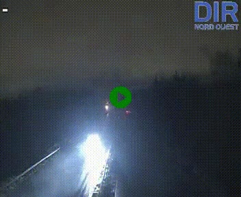 Webcam sur le périphérique de Caen (N814) à l'est de la ville, à Mondeville hauteur de la sortie 2, Presqu'île-Rives de l'Orne, au bout de l'autoroute A13