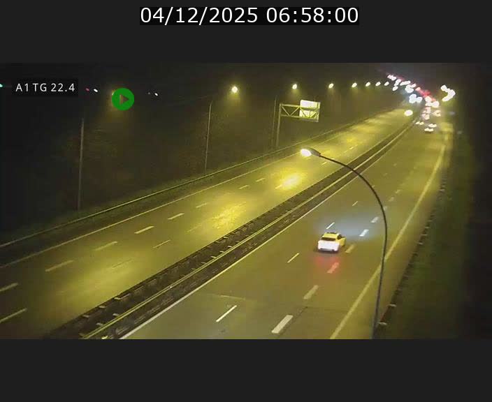 Traffic live webcam Luxembourg Flaxweiler - A1 direction Luxembourg - BK 22.4