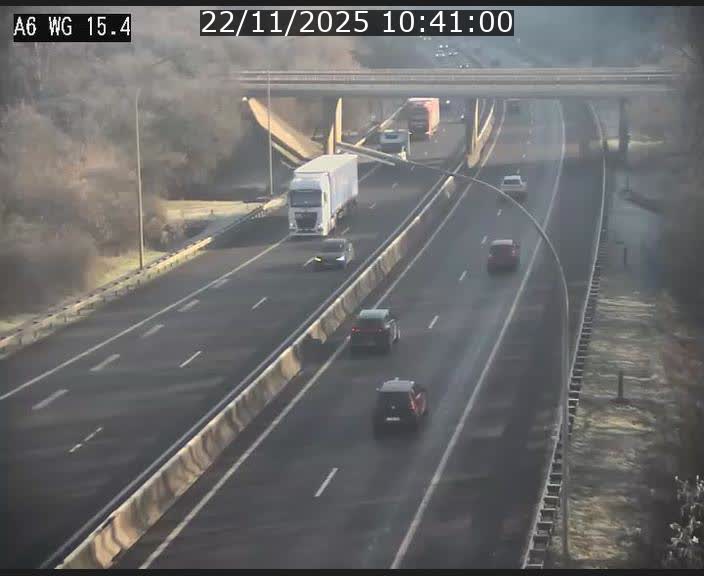 Traffic live webcam Luxembourg Capellen - A6 - BK 15.4 - direction Luxembourg/France/Allemagne
