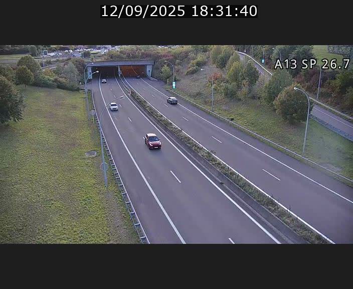 Traffic live webcam Luxembourg Frisange - A13 direction Luxembourg-ville - BK 26.7