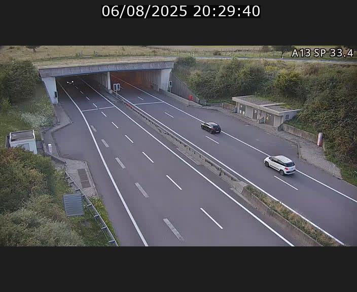 Webcam trafic sur A13 à hauteur d'Altwies en direction de Mondorf-les-bains et en provenance de l'Allemagne