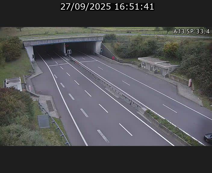 Webcam trafic sur A13 à hauteur d'Altwies en direction de Mondorf-les-bains et en provenance de l'Allemagne