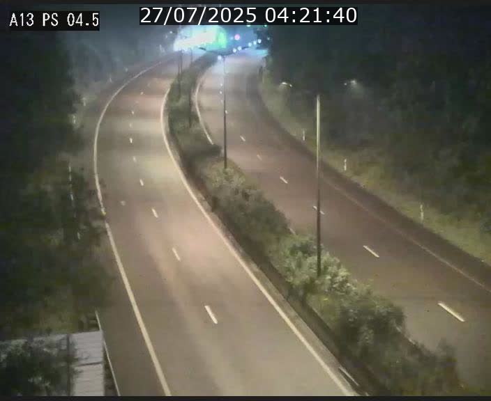 Traffic live webcam Luxembourg Differdange - A13 direction Esch-sur-Alzette - BK 4.5